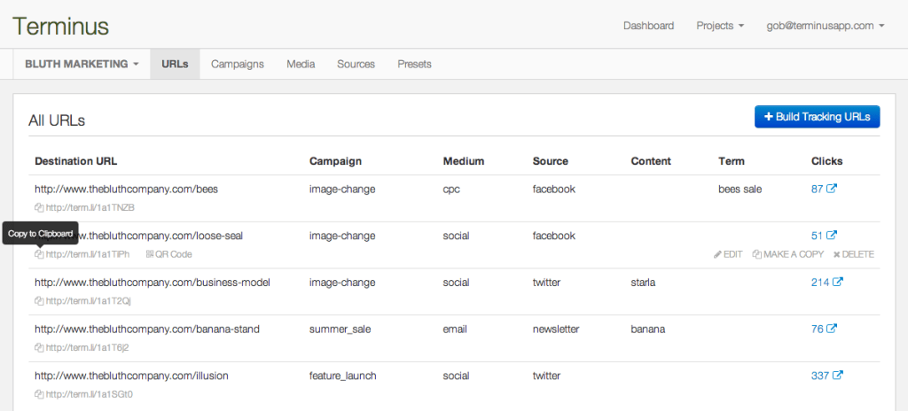 Terminus URL Builder