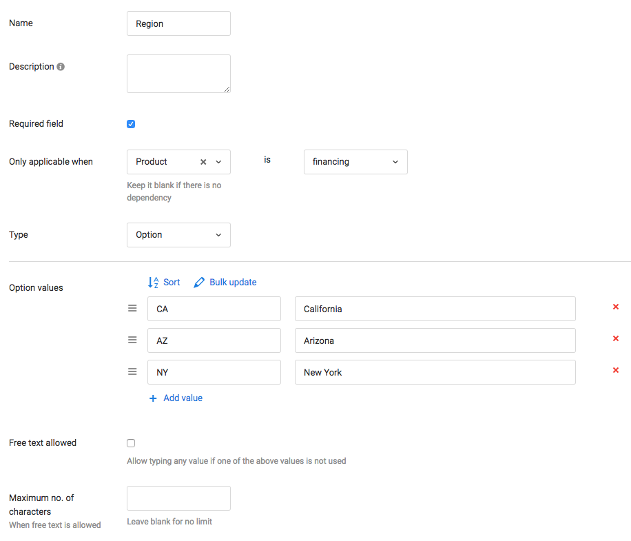 Configurable UTM Convention