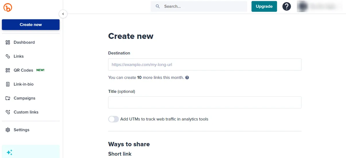 Limitations of free UTM builders