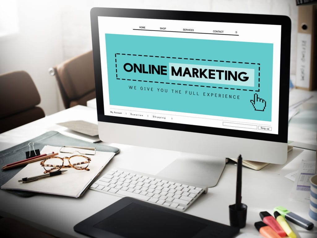 Online Marketing Homepage Website Digital Concept