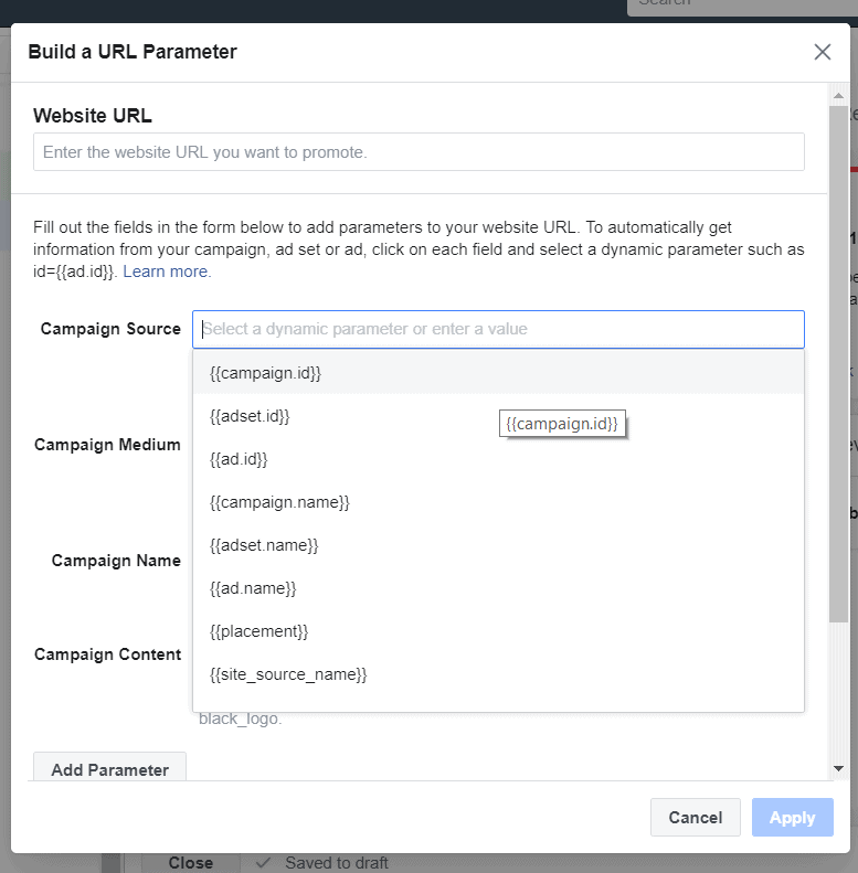 UTM Parameters in Facebook