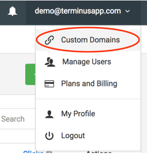 image of domain selector