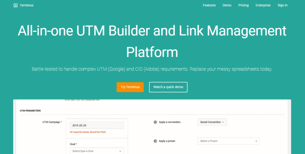 UTM builder