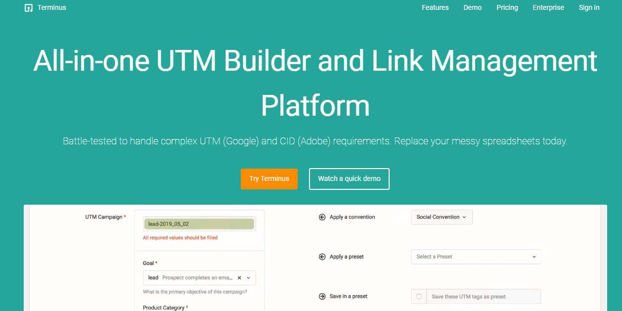 Limitations of free UTM builders